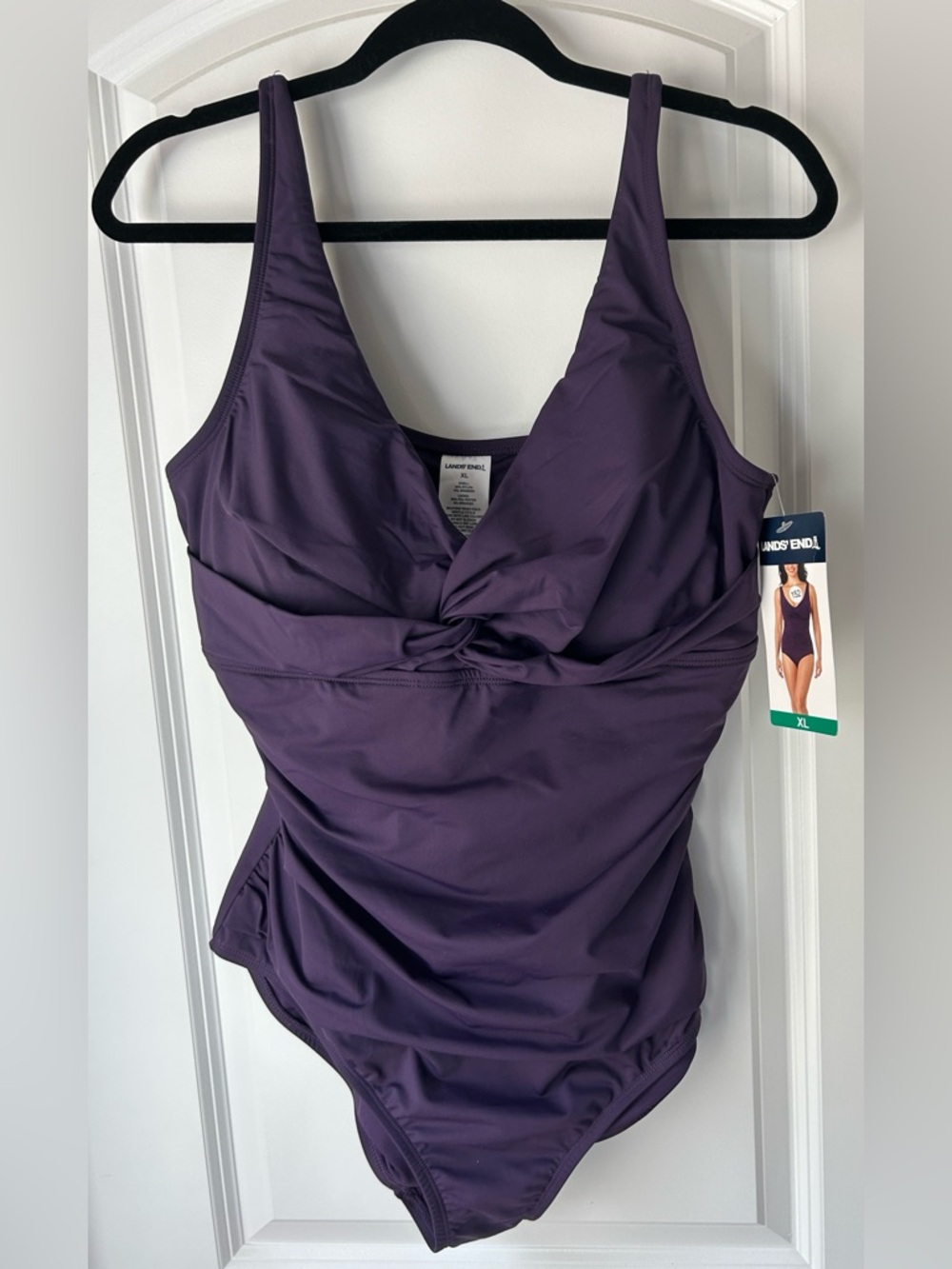 Lands' End Deep Purple Swimsuit